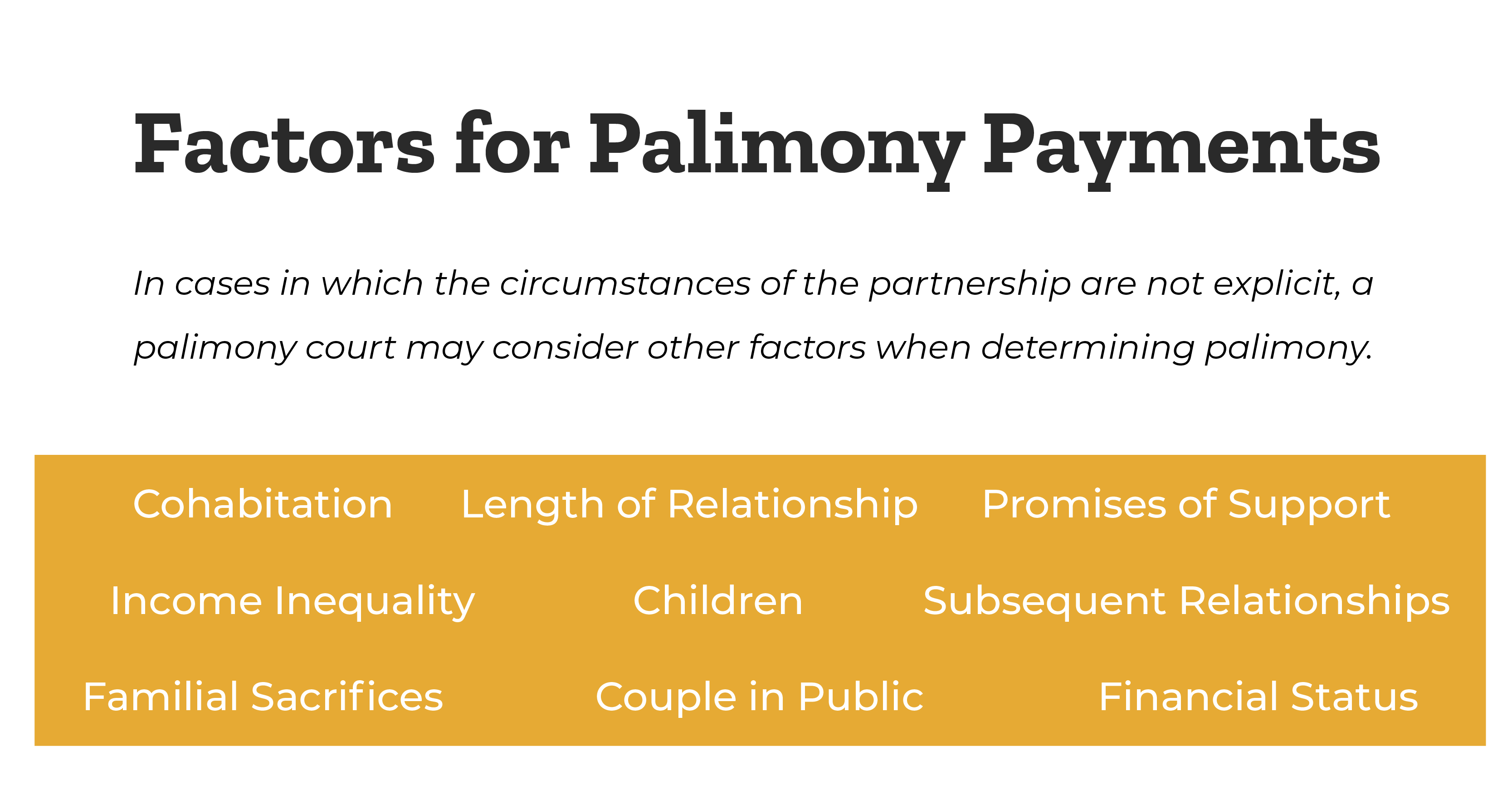 other-palimony-factors