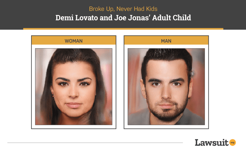 Demi Lovato and Joe Jonas Child