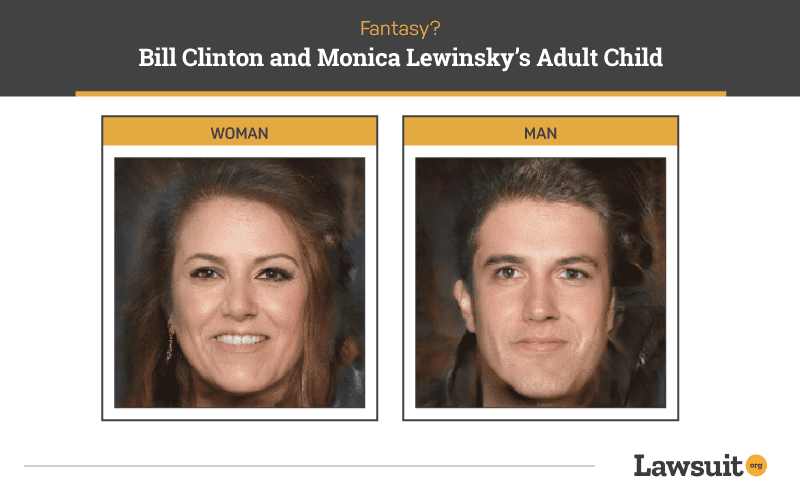 Bill Clinton and Monica Lewinsky Child