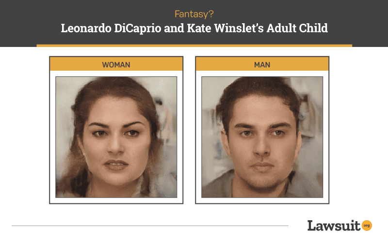 Leonardo DiCaprio and Kate Winslet Child