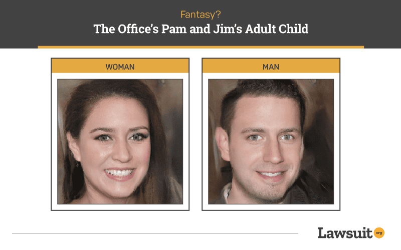 The Office's Pam and Jim Child
