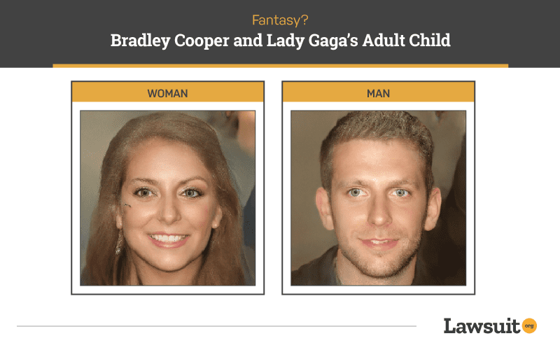 Bradley Cooper and Lady Gaga Child